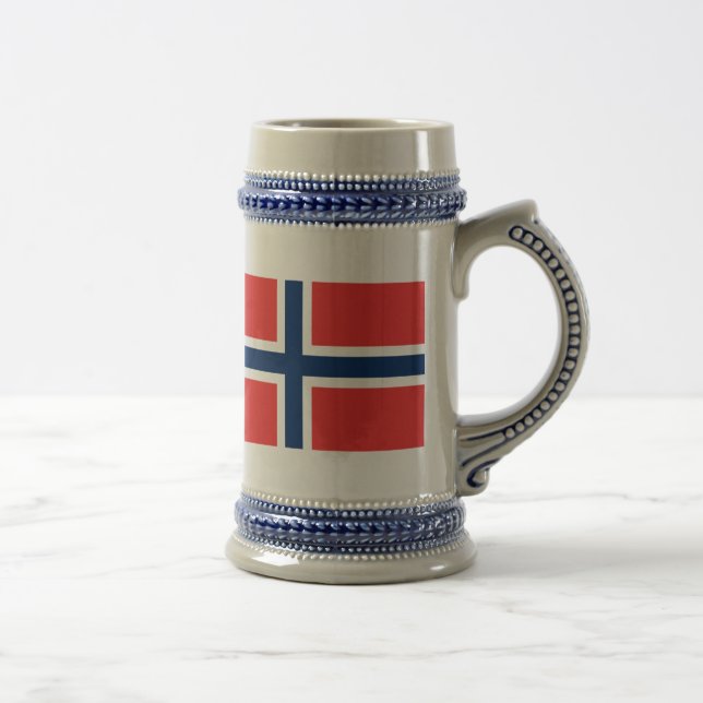 Caneca De Cerveja Bandeira da Noruega (Direita)