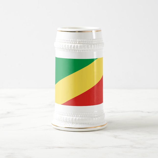 Caneca De Cerveja Bandeira da República do Congo (Centro)