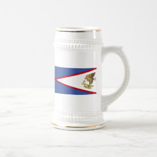 Caneca De Cerveja Bandeira da Samoa Americana