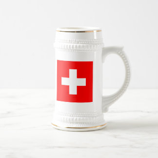 Caneca De Cerveja Bandeira da suiça