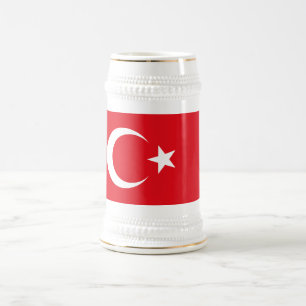 Caneca De Cerveja Bandeira da Turquia