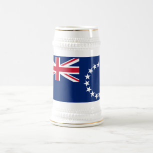 Caneca De Cerveja Bandeira das Ilhas Cook
