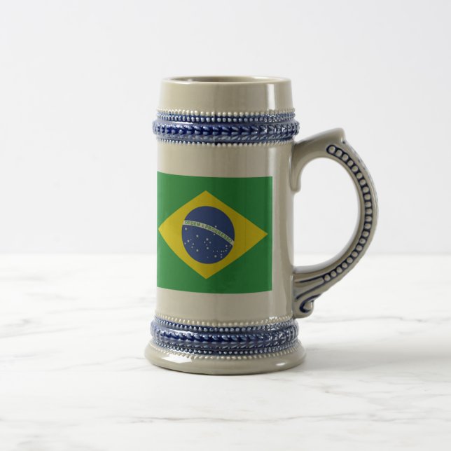 Caneca De Cerveja Bandeira de Brasil (Direita)
