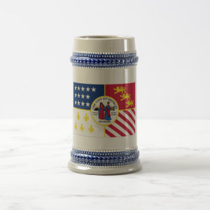 Caneca De Cerveja Bandeira de Detroit
