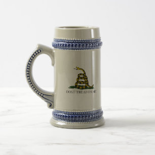 Caneca De Cerveja Bandeira de Gadsden Não Pise em Mim Libertário Ama