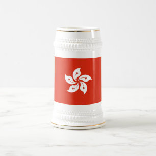 Caneca De Cerveja Bandeira de Hong Kong
