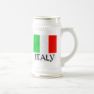 CANECA DE CERVEJA BANDEIRA DE ITALIA