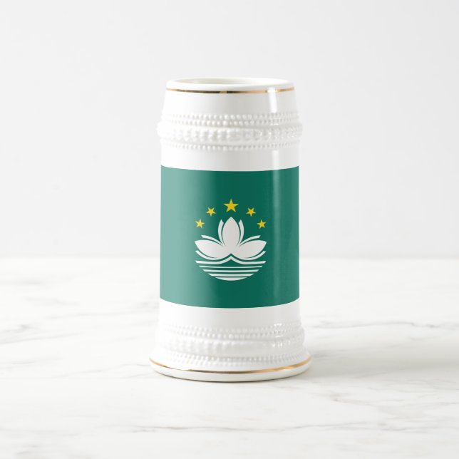 Caneca De Cerveja Bandeira de Macau (Centro)