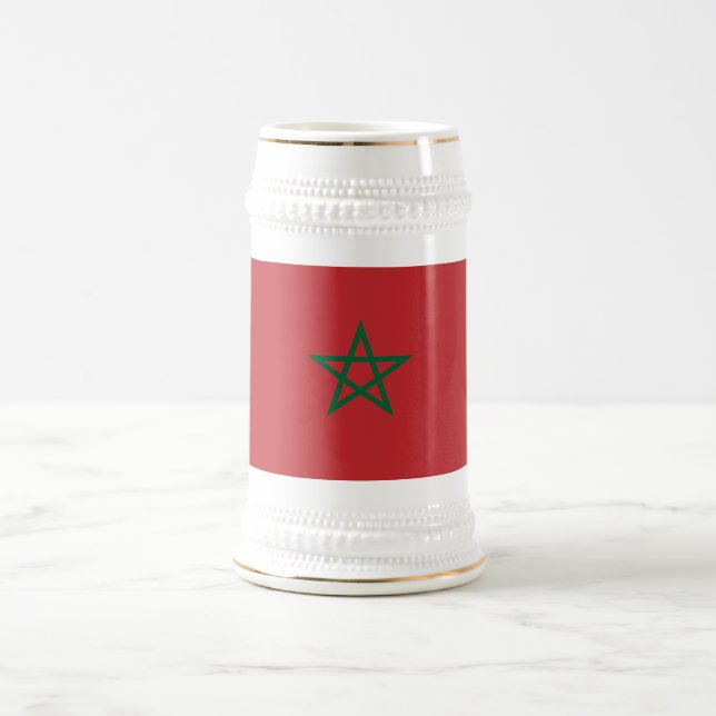 Caneca De Cerveja Bandeira de Marrocos (Centro)