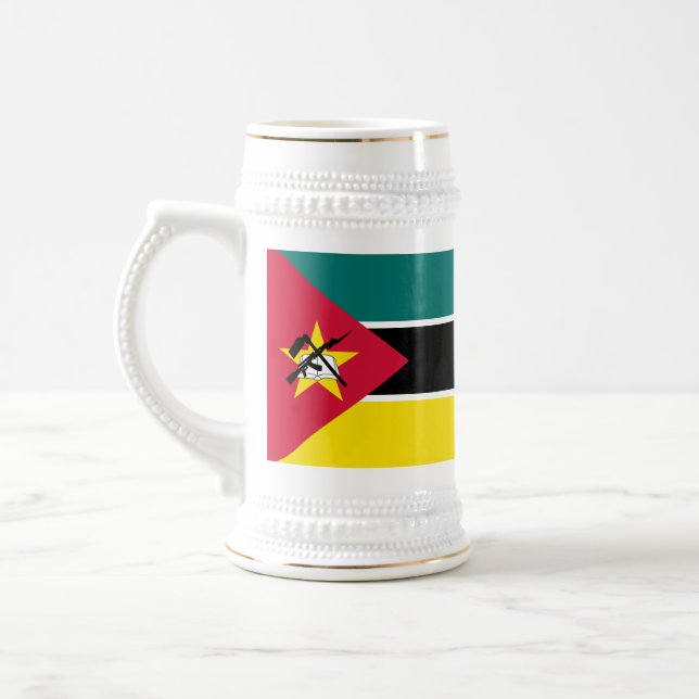 Caneca De Cerveja Bandeira de Moçambique (Esquerda)