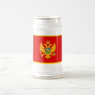 Caneca De Cerveja Bandeira de Montenegro