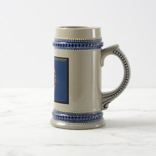 Caneca De Cerveja Bandeira de New Hampshire