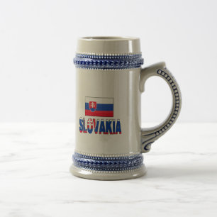 Caneca De Cerveja Bandeira de Slovakia