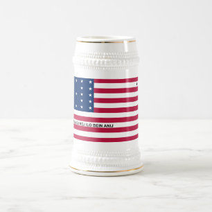 Caneca De Cerveja Bandeira do Atol Bikini Patriótico