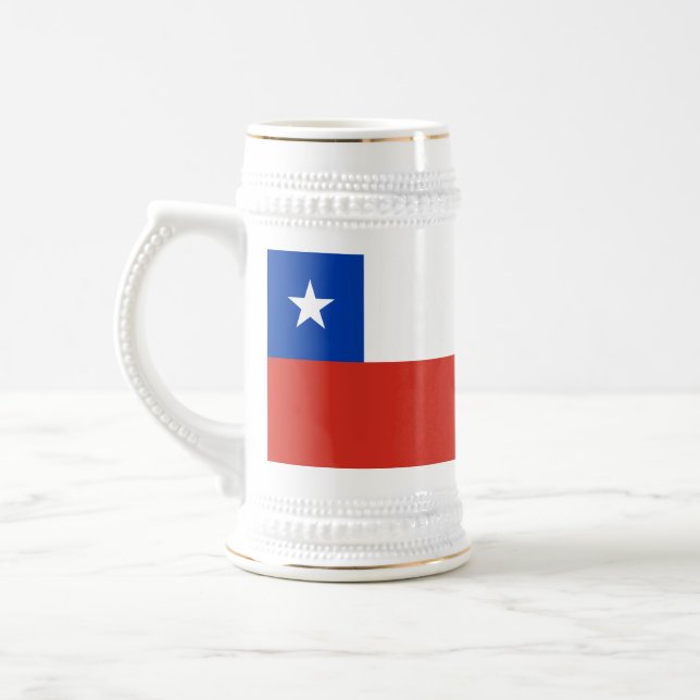 Caneca De Cerveja Bandeira do Chile (Esquerda)