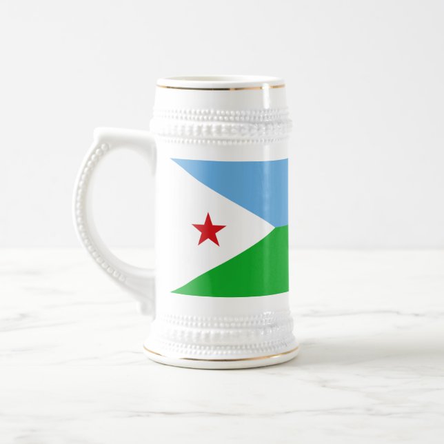 Caneca De Cerveja Bandeira do Djibuti (Esquerda)
