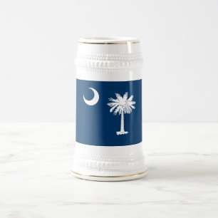 Caneca De Cerveja Bandeira do Estado da Carolina do Sul
