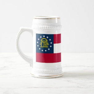 Caneca De Cerveja Bandeira do Estado da Geórgia