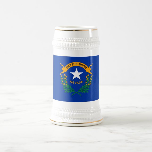 Caneca De Cerveja Bandeira do Estado de Nevada (Centro)