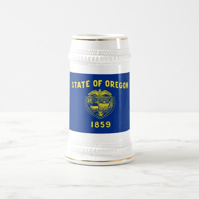Caneca De Cerveja Bandeira do Estado de Oregon (Centro)