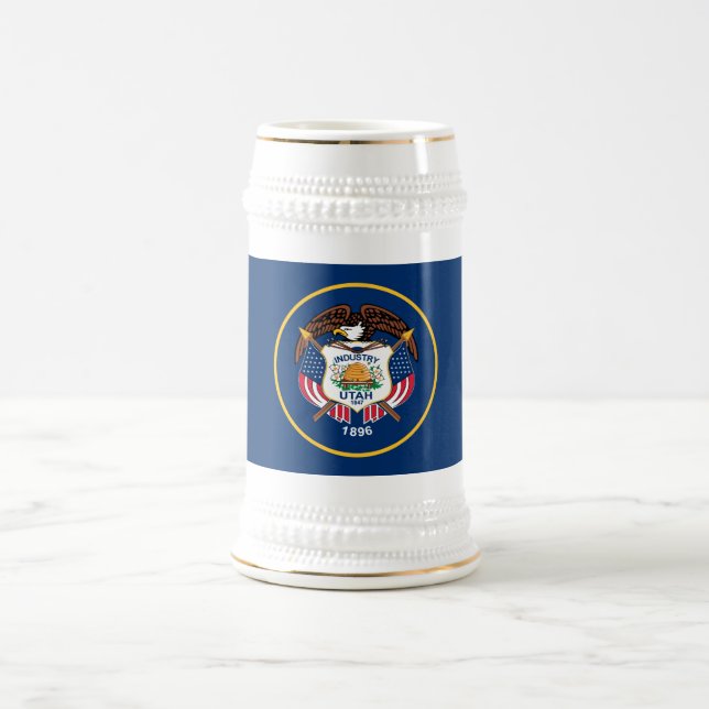 Caneca De Cerveja Bandeira do Estado de Utah (Centro)