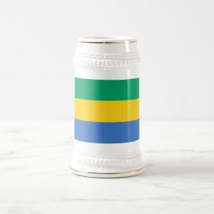 Caneca De Cerveja Bandeira do Gabão