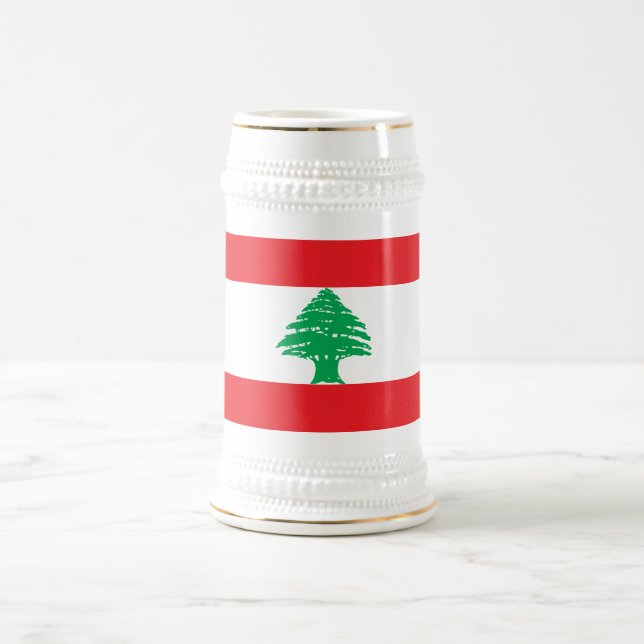 Caneca De Cerveja Bandeira do Líbano (Centro)