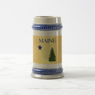 Caneca De Cerveja Bandeira do Maine de 1901