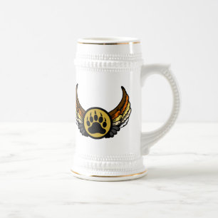 Caneca De Cerveja Bandeira do Orgulho do Urso Asa de Anjo Pata de Ur