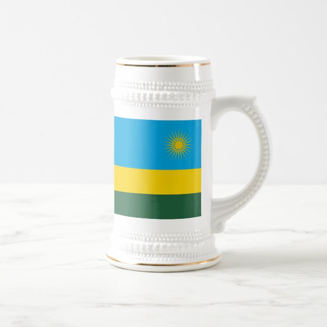 Caneca De Cerveja Bandeira do Ruanda (Direita)