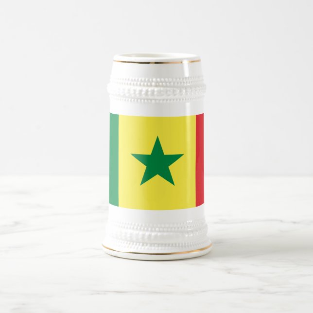Caneca De Cerveja Bandeira do Senegal (Centro)