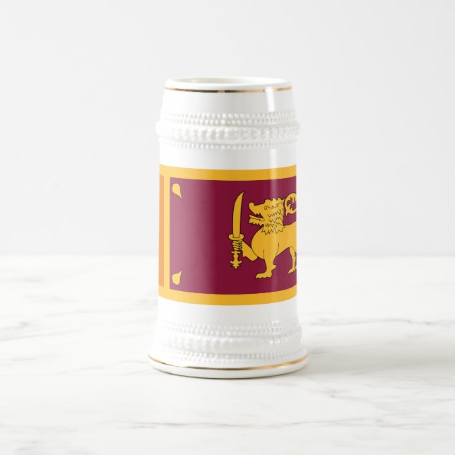 Caneca De Cerveja Bandeira do Sri Lanka (Centro)