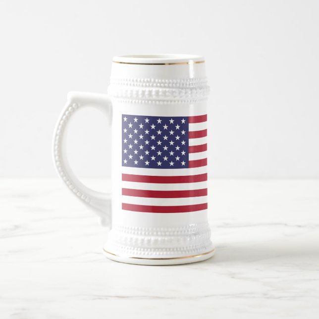 Caneca De Cerveja Bandeira dos Estados Unidos (Esquerda)