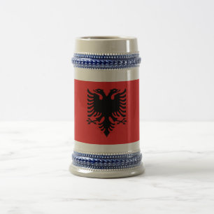 Caneca De Cerveja Bandeira Patriótica Albanesa
