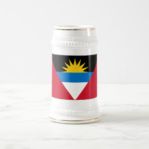 Caneca De Cerveja Bandeira Patriótica de Antígua e Barbuda