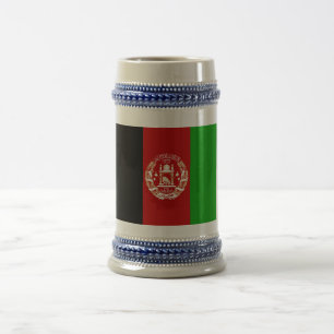 Caneca De Cerveja Bandeira Patriótica do Afeganistão