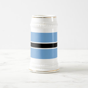 Caneca De Cerveja Bandeira Patriótica do Botsuana