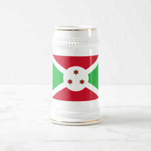 Caneca De Cerveja Bandeira Patriótica do Burundi