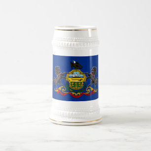 CANECA DE CERVEJA BANDEIRA PENSILVÂNIA