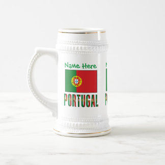 Caneca De Cerveja Bandeira Personalizada do Patrimônio de Portugal