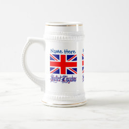 Caneca De Cerveja Bandeira Personalizada do Reino Unido Herança