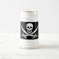 Bandeira Pirata Caveira Espadas Cruzadas