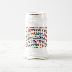 Caneca De Cerveja Bandeiras do mundo