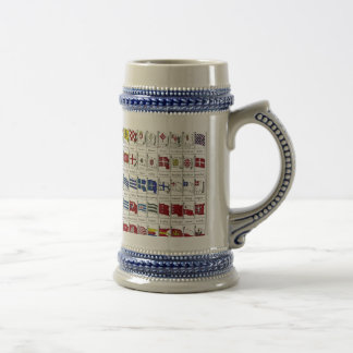 Caneca De Cerveja Bandeiras navais do mundo