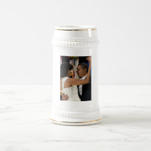 Caneca De Cerveja Barack e Michelle Obama