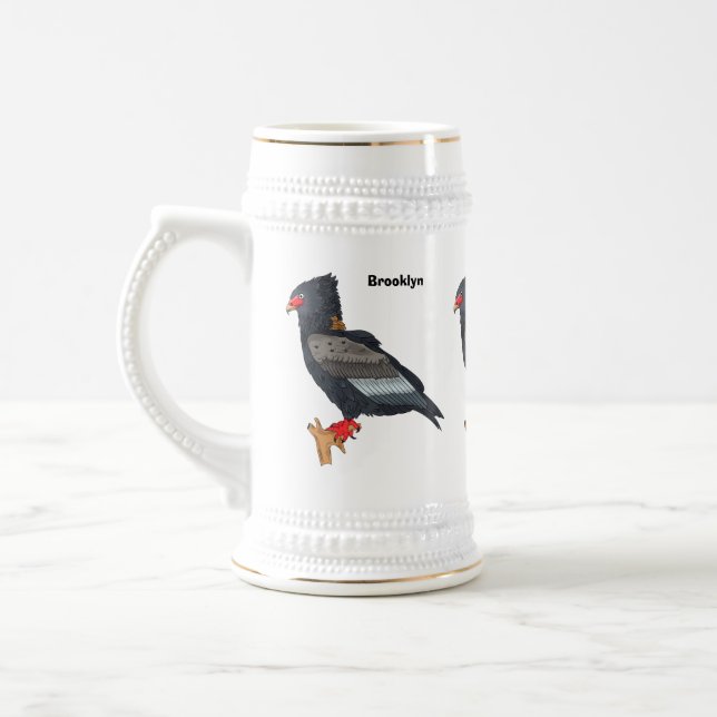 Caneca De Cerveja Bateleur Eagle illustration (Esquerda)