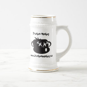 Caneca de cerveja bêbedo do macaco