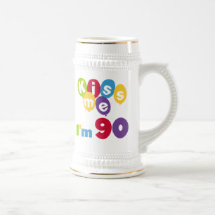 Caneca De Cerveja Beije-me que eu sou 90 t-shirt e presentes do