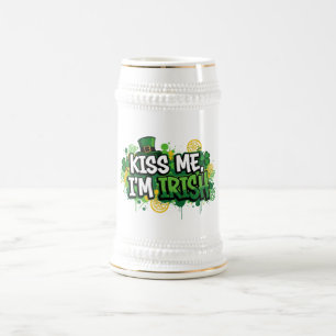 Caneca De Cerveja Beije-me, sou Rua irlandesa.