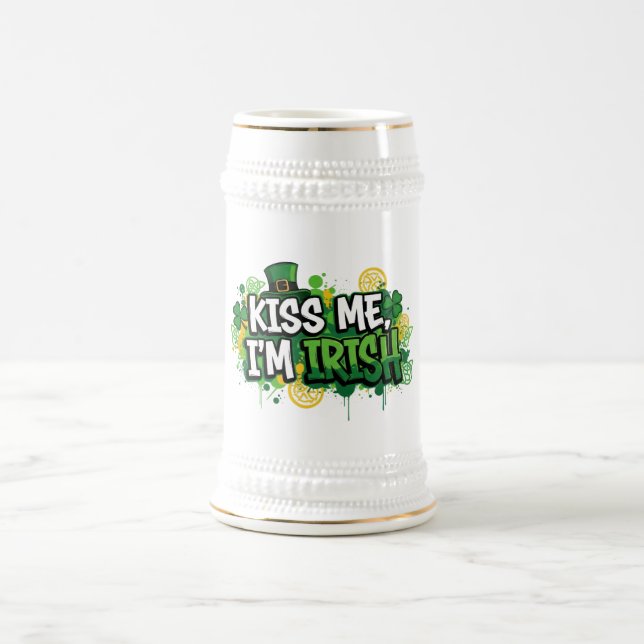 Caneca De Cerveja Beije-me, sou Rua irlandesa. (Centro)